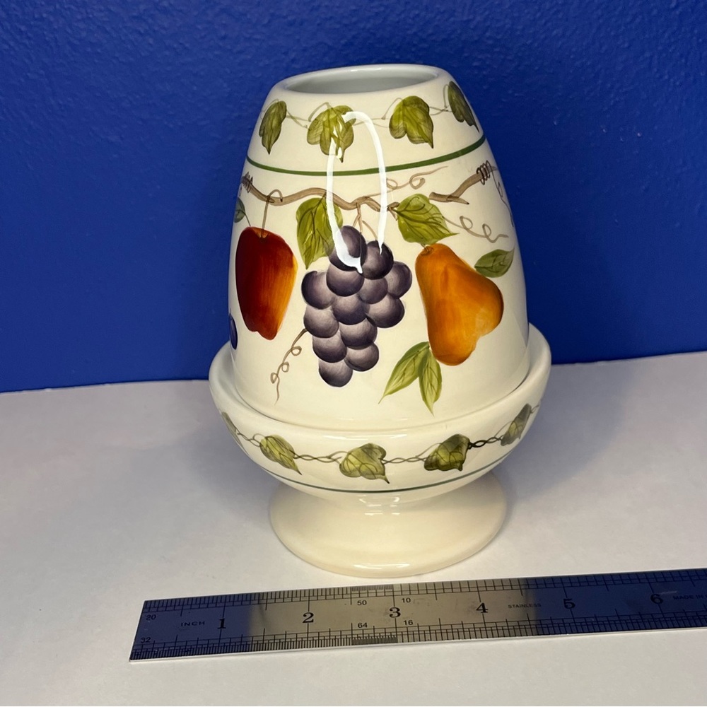 VINTAGE HOME INTERIORS "SONOMA VILLA"  2-PIECE FAIRY LAMP FRUIT & LEAVES DESIGN - Picture 9 of 14